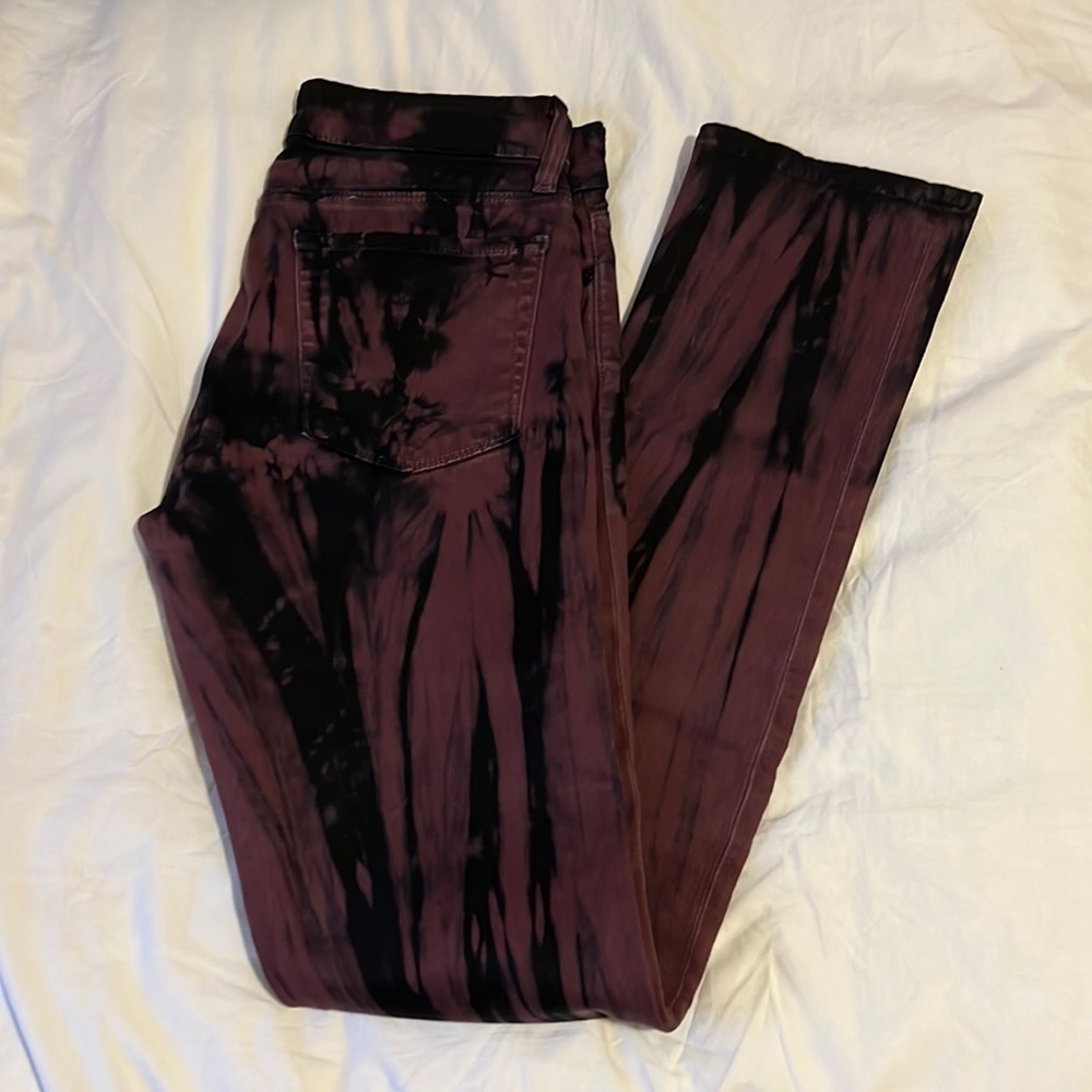 David Kahn Tie Dyed Skinny Jeans